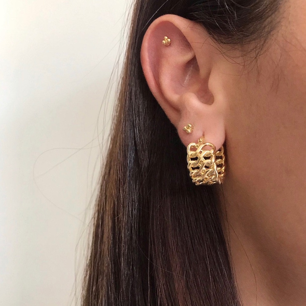 14k gold plated earrings